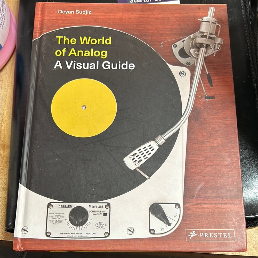 Analog Visual Guide Book with Yellow and Black Cover